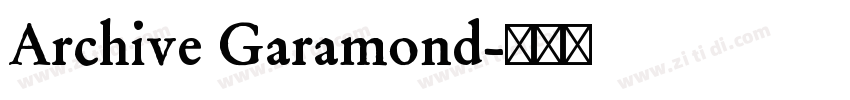 Archive Garamond字体转换